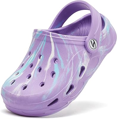 HOBIBEAR Boys Girls Classic Clogs Slip on Garden Shoes Cute Summer Sandals Water ShoesToddlerLittle Kid