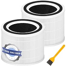 Core 300 Replacement Filter for LEVOIT Core 300 and Core 300 Air Purifier, 3-in-1 H13 True HEPA Replacement Filter,Activated Carbon Filtration System，2 Pack