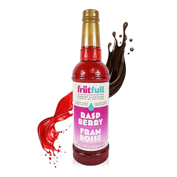 MSRF Frutfull Raspberry Syrup | Sugar Free Drink Flavor, 25.4 oz Bottle