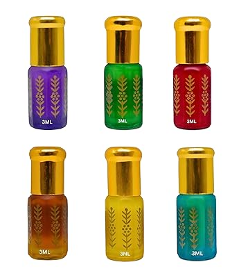 bonballoon Natural Perfume Mukhallat Abdulaziz Mukhalt Abdul Aziz Perfumes Musk Arabian Alcohol Free Attar Arabic Fragrance Oriental Women Men Scent Oil Roll In Bottle 0.1 oz  3 ml