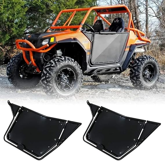 Full Aluminum Doors Pair FOR Polaris RZR RZR S XP 900 570 800 2008 2009 2010 2011 2012 2013 2014 2015 2016 2017 2018 2019 2020 2021 Black