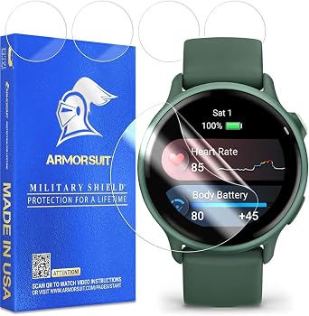 ArmorSuit 6 Pack for Garmin Vivoactive 6 Screen Protector MilitaryShield HD Clear TPU Film - Made in USA