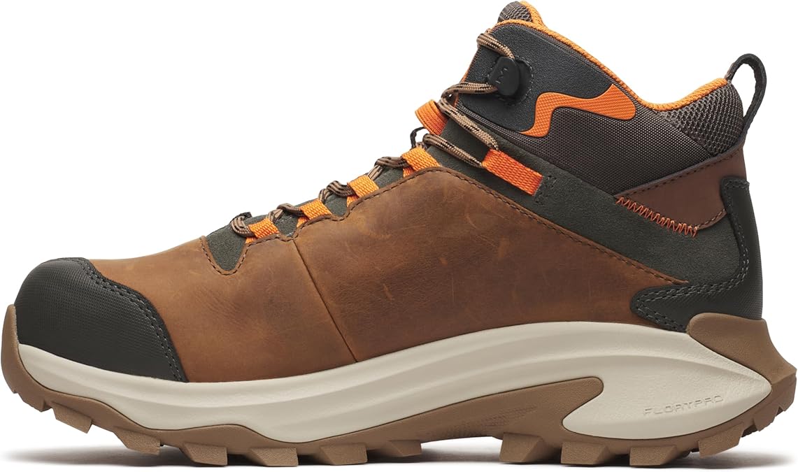 Merrell Mens Dark Taupe Moab Speed 2.0 Mid Composite Toe WPSR Hiker