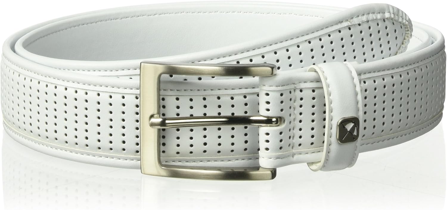 Arnold Palmer Men's Perforated Feather Edge Golf Belt
