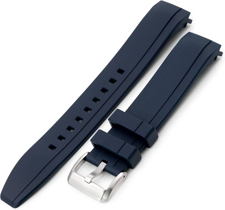 StrapXPro Rubber Strap compatible with Seiko New Monster 4th Generation SBDY035 SRPD25, Blue