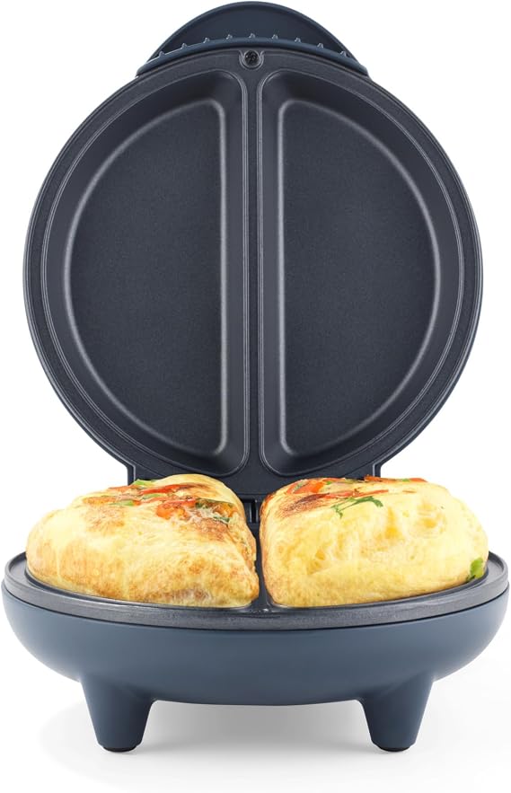 Progress Mellow Omelette Maker, 2 Slot, Non Stick Plates, 750W | No Oil Needed, Power And Ready Indicator Lights, Cool Touch Handle, Built In Cord Storage, Easy Clean Cooking Plates