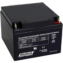 UltraTech IM-12260NB 12V, 26.0 Ah SLA Battery, NB Terminal