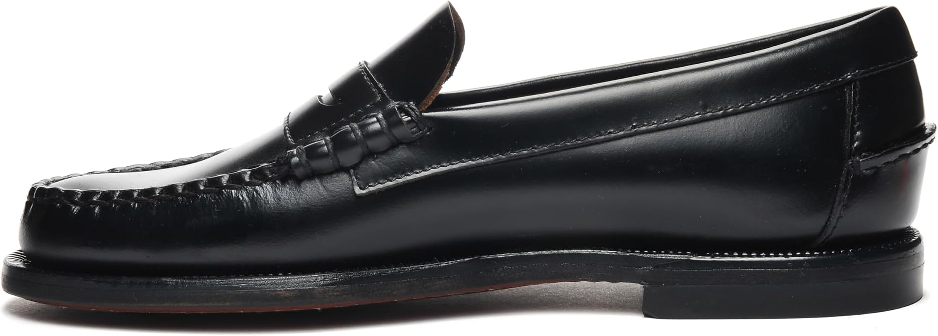 Sebago Women's Classic Dan Leather Penny Loafers Hand-Sewn Slip-On Moccasins with Leather Sole & Timeless Design