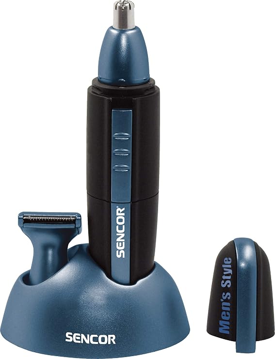 SENCOR SNC 101BL Trimmer - 2 Interchangeable Heads - Washable Trimmer Heads