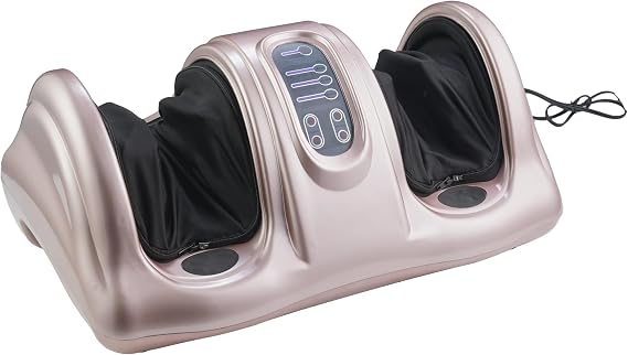 Softa Premium Quality Foot Massager with Remote Control Deep Kneading, Rolling for Feet, Ankles, Calves, and Legs Pain Relief & Circulation Boost (Rose Gold)