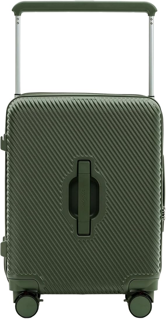 LIGHTGO 20" Hardside Cabin Case, TSA Lock, Brake Spinner Wheels | PC+ABS hardside cabin case with spring-brake wheels, YKK zips &amp; antibacterial lining; ideal for business &amp; short breaks