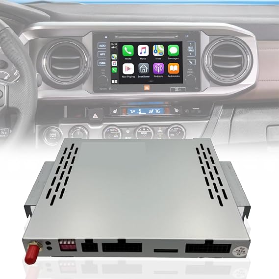 Wireless/Wired Adapter for CarPlay Android Auto Compatible with Toyota Tacoma 2014-2019 Entune 2.0 High Definition Audio High Screen Resolution.