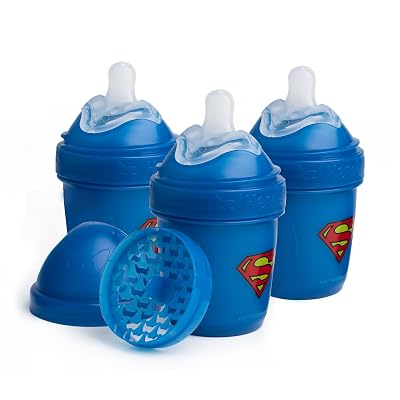 Herobility Double Anti-Colic Baby Bottles – 3-Pack Superman, 5 fl oz140ml