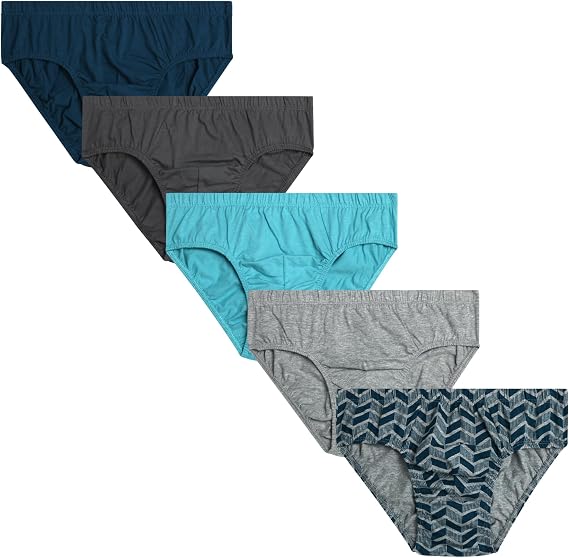 Van Heusen Mens Underwear Briefs - 5 Pack Soft Stretch Performance Athletic Low Rise Briefs for Men with Contour Pouch