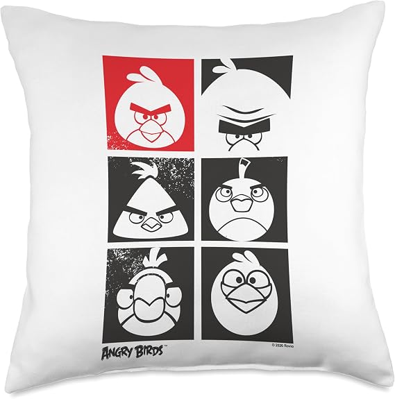Angry Birds Hero Group Throw Pillow