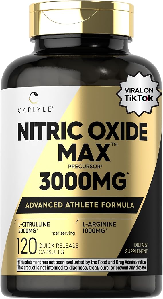 Carlyle Nitric Oxide Supplement 3000mg | 120 Capsules