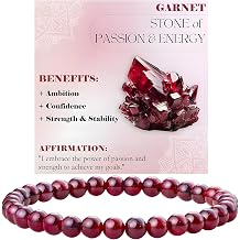 Crystal Bracelet, Beaded Bracelets for Luck and Anxiety Relief, Natural Stone Bracelets for Women Men Anniversary Christmas Birthday Gift