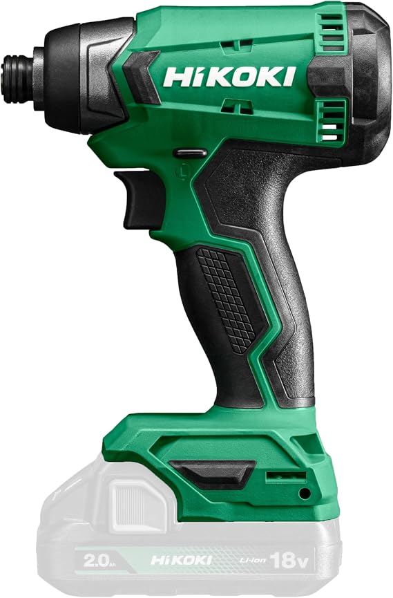 HIKOKI Akku Schlagschrauber WH18DAW4Z, 1/4" Werkzeugaufnahme (18V, Max. Festdrehmoment: 140 Nm, Bolzen und Muttern: M6-M14, Brushless, im Karton, ohne Akku, Ladegerat und Transportkoffer)