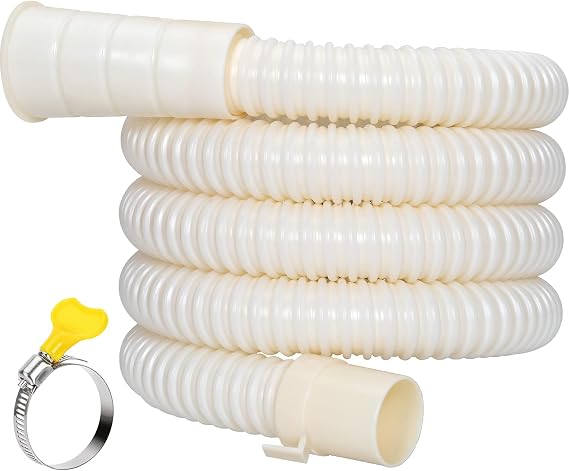 MyLifeUNIT Washing Machine Drain Hose Extension Kit, Universal Washer Drain Hose Replacement Parts Fit for 1-1/4", 1-1/3", 1-1/2", 1-2/3" Outlet Diameters with 1 Clamp, 6.9 Feet