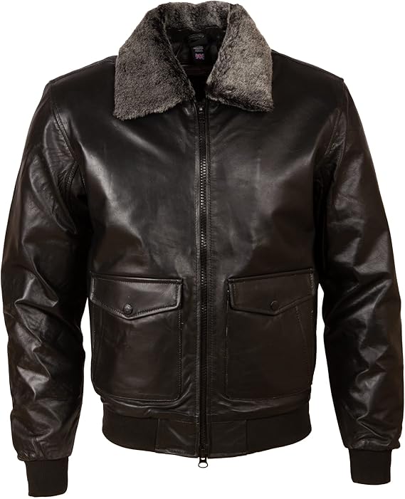 Aviatrix Men's Real Leather Pilot Aviator Fashion Jacket (BP9J)