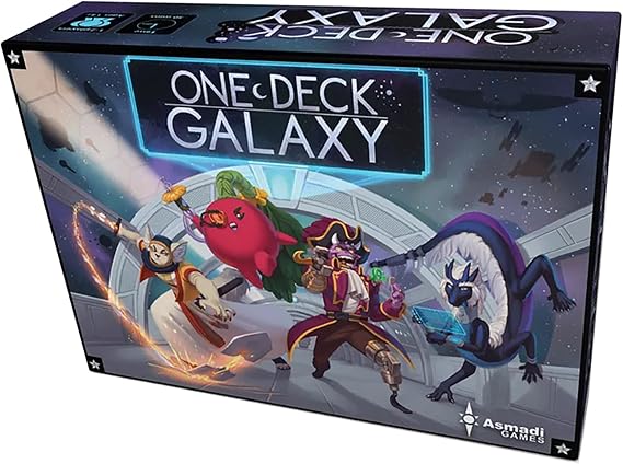 Asmadi Games One Deck Galaxy, Cooperative Card Game, A Whole Galaxy in One Deck, 1-2 Players, 30-60 Min, Ages 14+