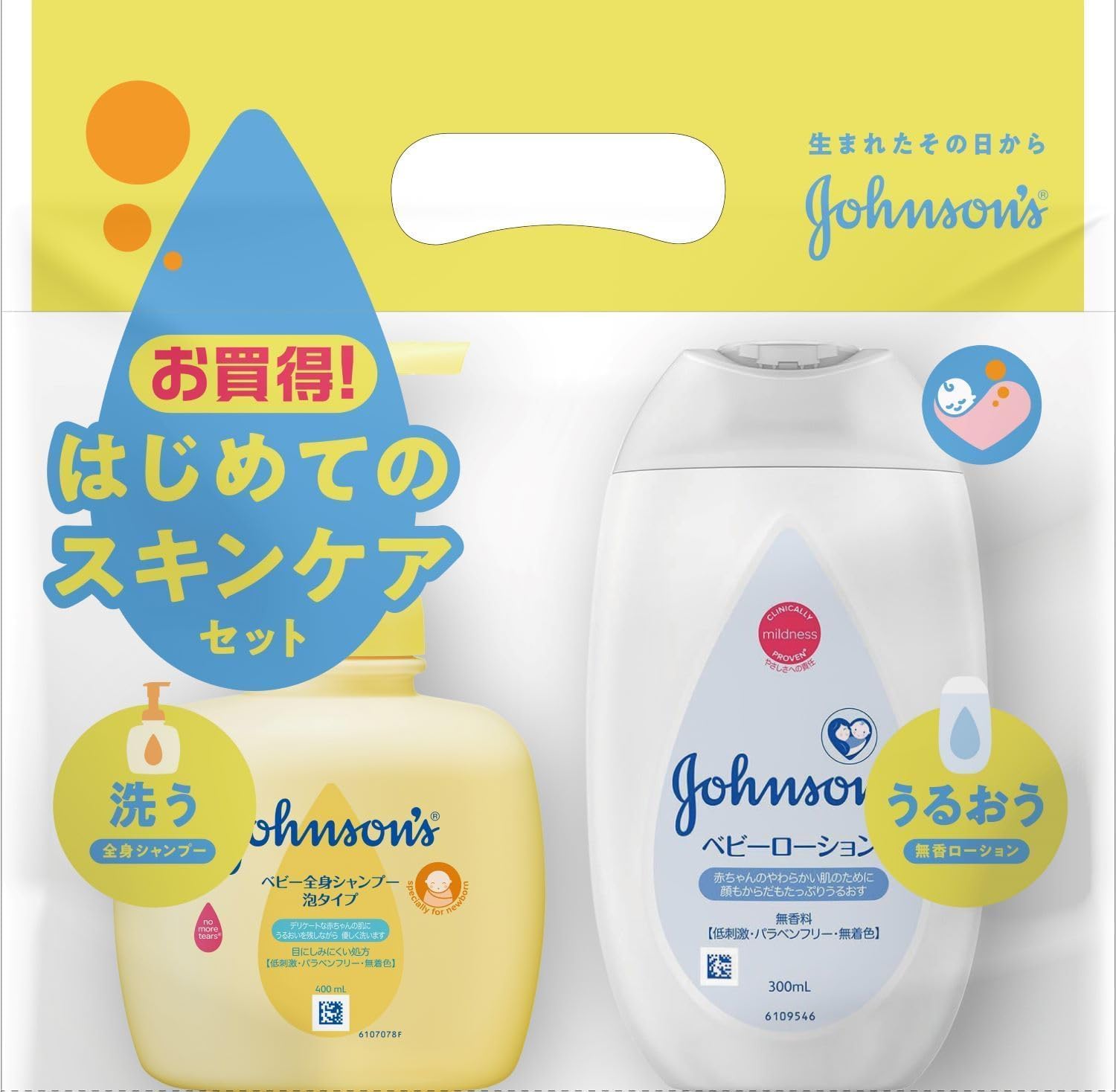 Johnson Baby Whole Body Shampoo, Foam Type, 13.5 fl oz 400 ml, Body  Baby Lotion, Fragrance-free, 300nl, Hypoallergenic, Weak Acid, Baby, Newborn, Moisturizing, Value