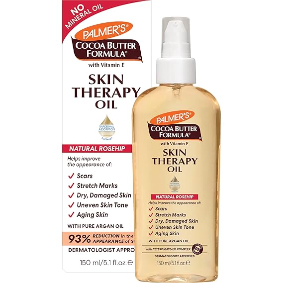 Palmers Cocoa Butter Formula Skin Therapy Moisturizing Body Oil with Vitamin E, Rosehip Fragrance, 5.1 Ounces