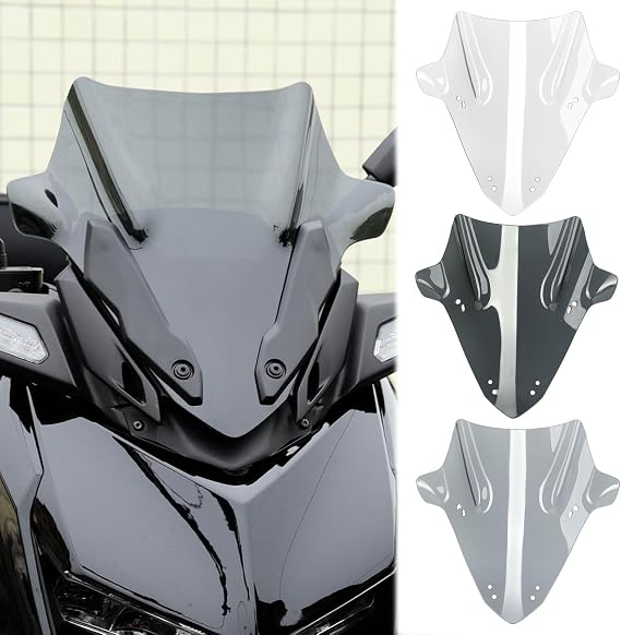 x-max125 Wind Shild Screen Protector replacement for YA&MA&HA XMAX125 XMAX250 XMAX300 XMAX400 2023-2025 Motorcycle Accessories Windshield Windscreen Baffle Visor (Clear)