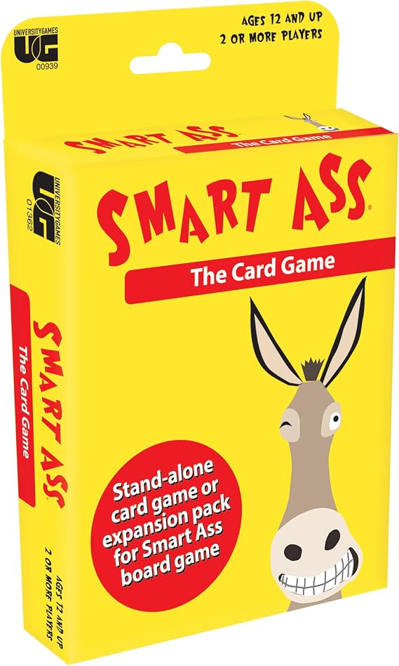 Smart Ass Card Game by University Games | Fun Party Game in Travel Pack | For Ages 8 Years and Up
