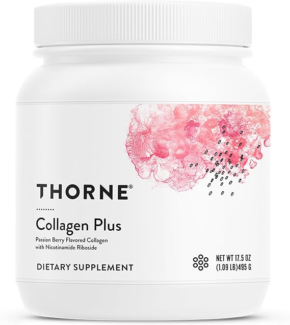 THORNE Collagen Plus, Collagen Peptides with NR & Ceramides, 30 Servings