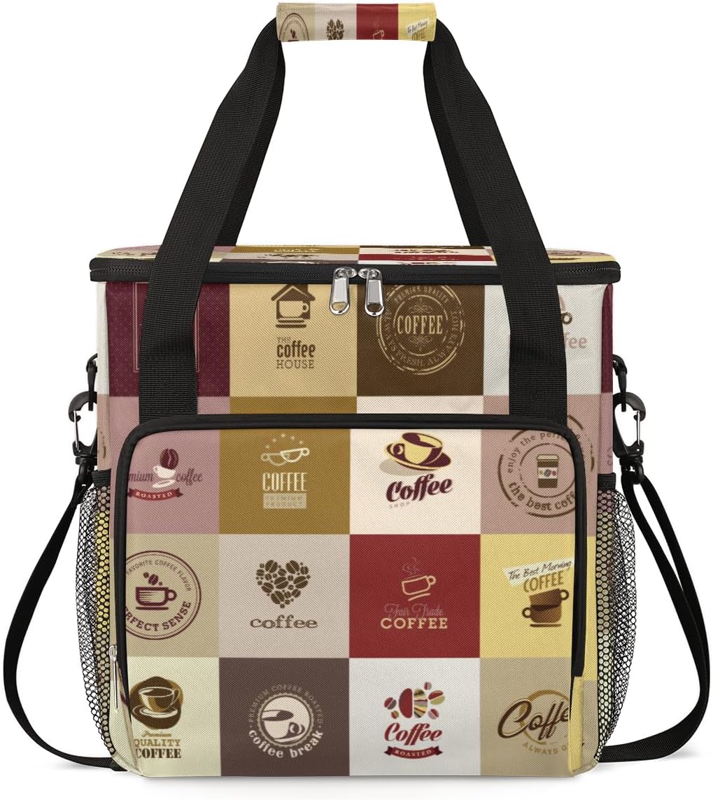 Coffee Maker Carrying Bag - Keurig K-Mini/K-Mini Plus Compatible - Portable Coffee Brewer Case with Pockets for K-cup Pods