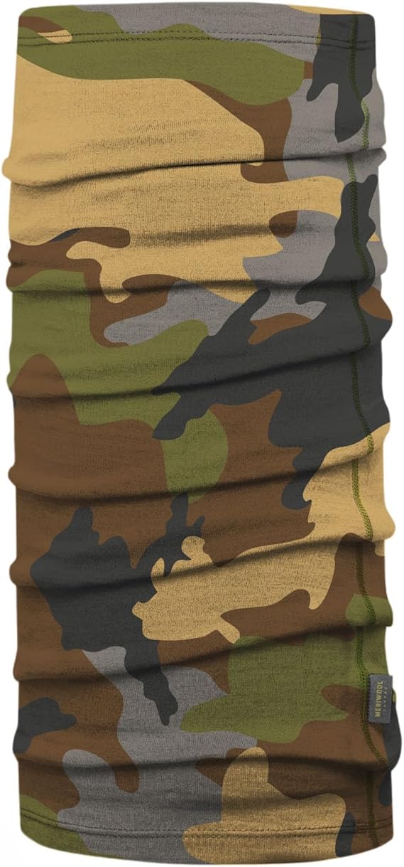 MERIWOOL 100% Merino Wool Ski Neck Gaiter Winter Neck Warmer for Women and Men
