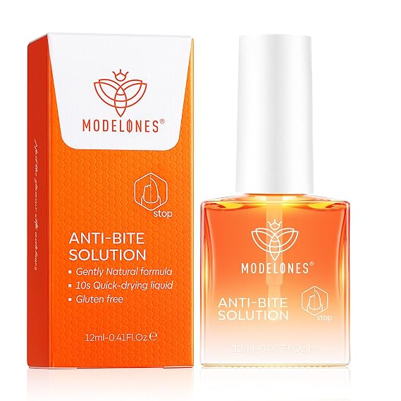 modelones Nail Biting Prevention for Kids Upgraded Thumb Sucking Deterrent Quick Dry Bitter No Bite Nail Polish Stop Biting Nail Polish 12 Ml 0.41Fl oz