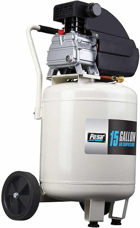 Pulsar 15 Gallon Vertical Tank Portable Electric Air Compressor with Accessories & Added Tool Kit, PCE6150VK