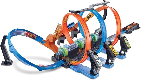 Hot Wheels Corkscrew Crash Track Set &amp; Toy Car