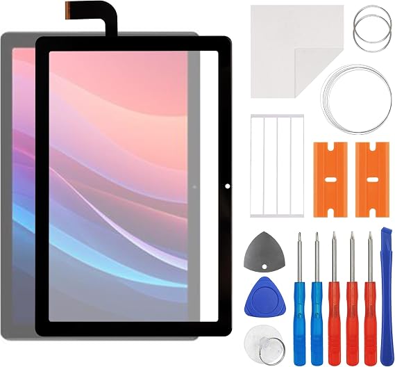 New Touch Screen Glass Digitizer Replacement Compatible with Vortex Tab T10M Pro-10.1" with OCA Repair Kit-No LCD Screen