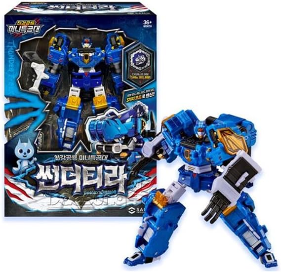 Miniforce Dinoid Warrior Thunder TYRA Blue Tyranno Dino Transforming Robot