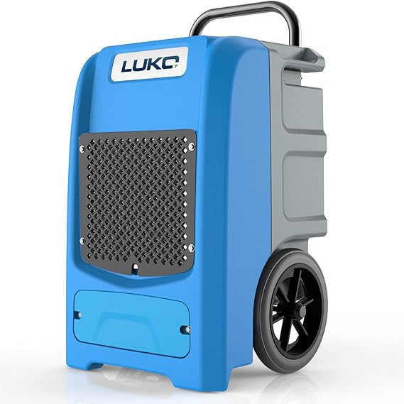 LUKO 190 PPD Commercial Dehumidifier with Built-in Pump & Hose, for 8000 Sq Ft Large Space,Basements, Crawl Spaces, Warehouse, Water Damage Restoration,