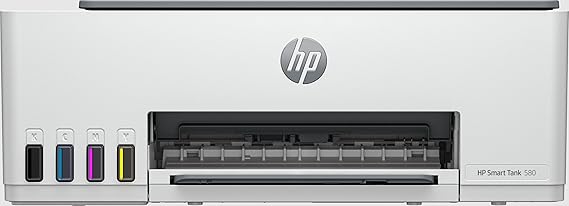 HP Smart Tank Imprimante Tout-en-un 580, Home and home office, Print, copy, scan, Wireless High-volume printer tank