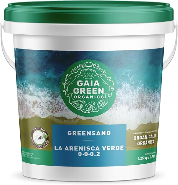 GAIA GREEN 1.25 Kilogram Greensand Plant Enhancer for Lawn, Household Plants, Golf Courses, Greenhouses, Urban Gardens and Nurseries