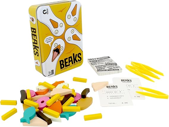 Ginger Fox Beaks Party Game | NEW | Squawk Like A Seagull |A Game The Whole Family Will Love to Play | Fast &amp; Frantic Fun | Great Gift Idea For Ages 8+ Years