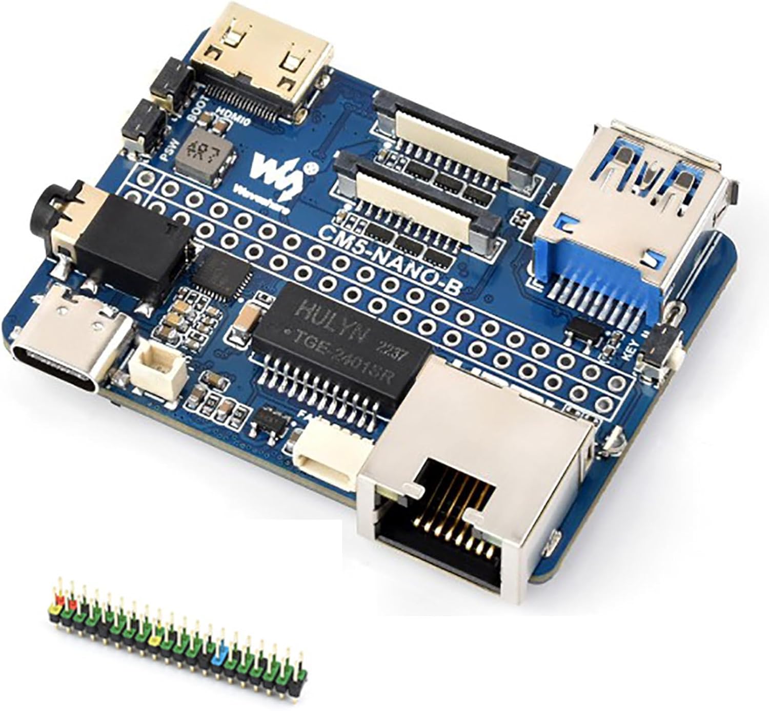 Nano Baseboard B for Raspberry Pi Compute Module 5 CM5 - Compact CM5 size development board with multiple interfaces, evaluation and final product integration