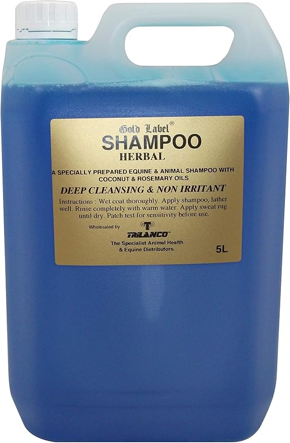 Gold Label Unisex's GLD0352 Stock Shampoo Herbal, Clear, 5 Litre