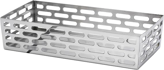 Service Ideas Mod18 Bread Basket, 9"x5", Stainless Steel, Polished | Model SM-76