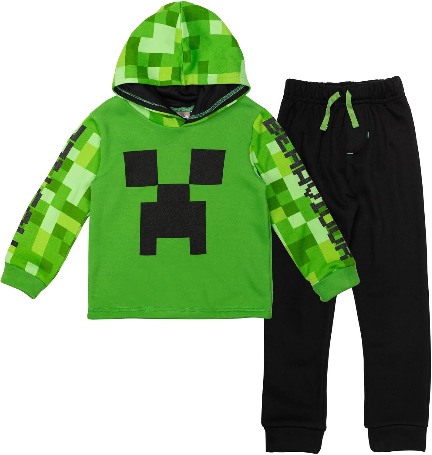 Creeper Boys 3-Piece Bundle Set, Zip up Fashion Hoodie, Short Sleeve T-Shirt, and Jogger Sweatpants