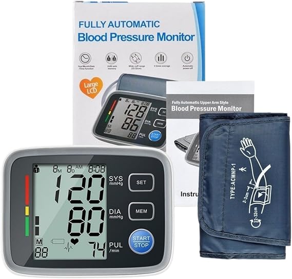Vitaltrack Pro Blood Pressure Monitor for Home Use – Large 3.5" Backlit Screen, 2-User Mode with Heart Rate Tracking, Doctor-Recommended Accuracy