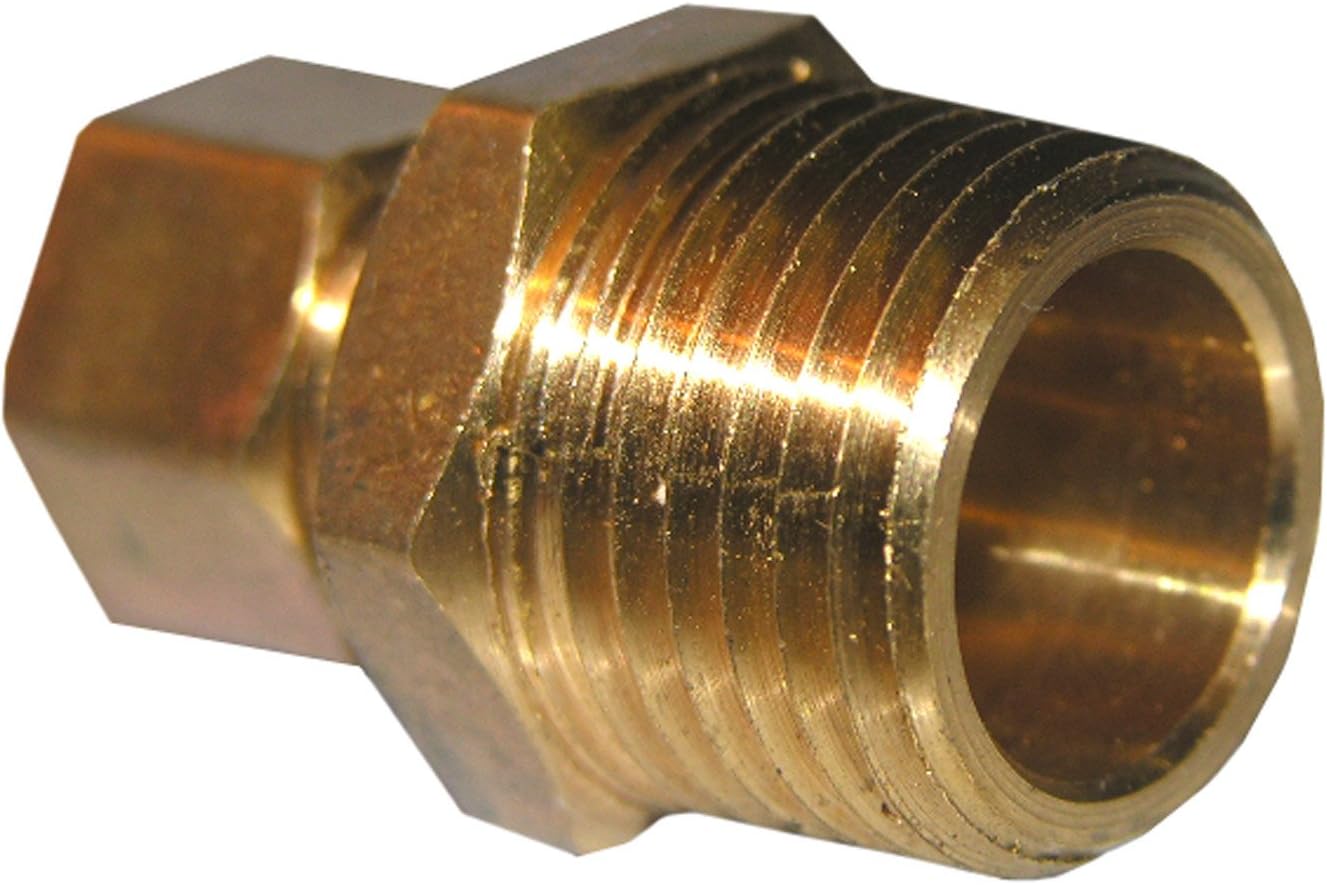 LASCO 17-6835 38-Inch Compression by 38-Inch Male Pipe Thread Brass Adapter