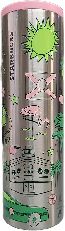 Starbucks Florida Sunshine Metal 16 oz Stainless Steel Tumbler