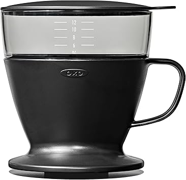 OXO Brew Pour Over Coffee Maker with Water Tank Matte Black