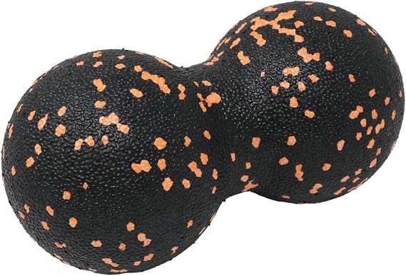 yueton 1Pack Peanut Massage Ball Myofascial Release Acupoint Massage Deep Tissue Muscle Massage Back Leg Massage Roller Mobility Ball for Daily Physical Therapy Yoga Therapy